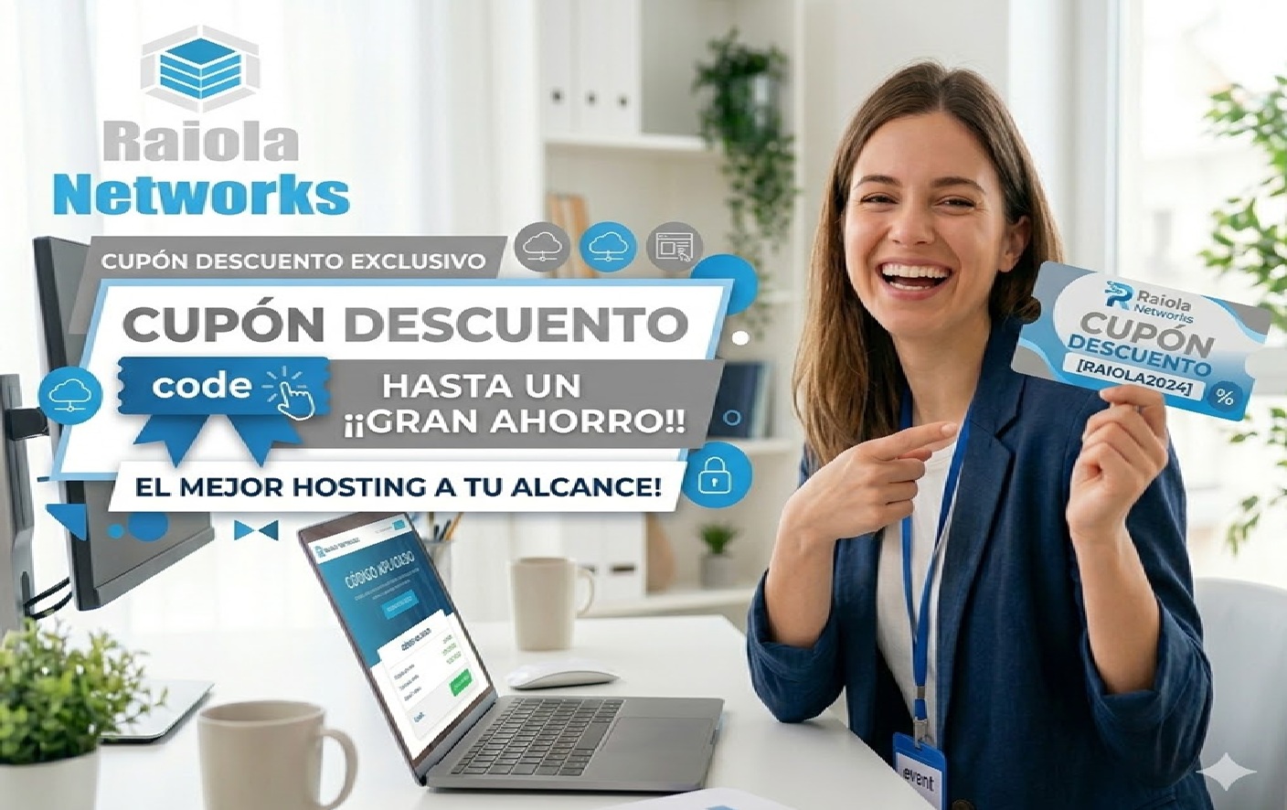 Cupón Raiola Networks 20%