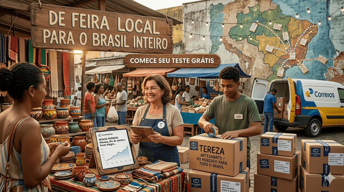 Loja de alimentos artesanais online com Nuvemshop Brasil