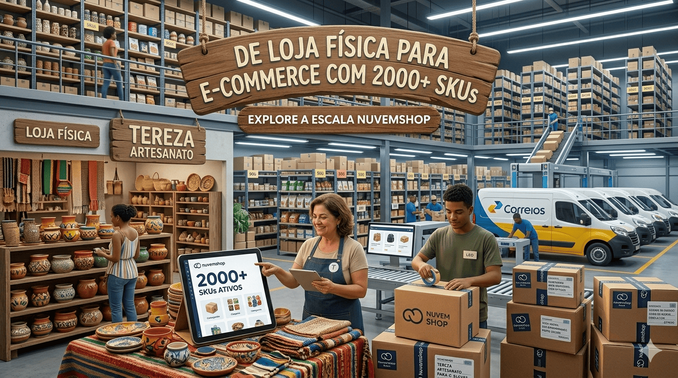 Loja de eletrônicos online com Nuvemshop e pagamento por Pix
