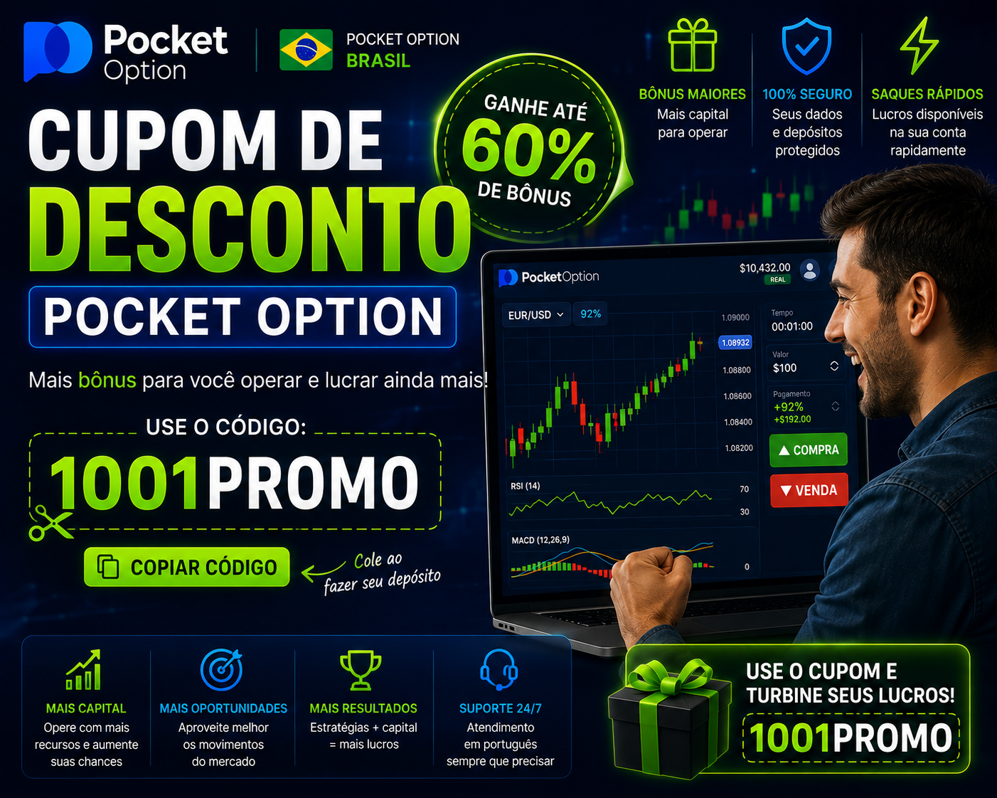 Bônus Pocket Option