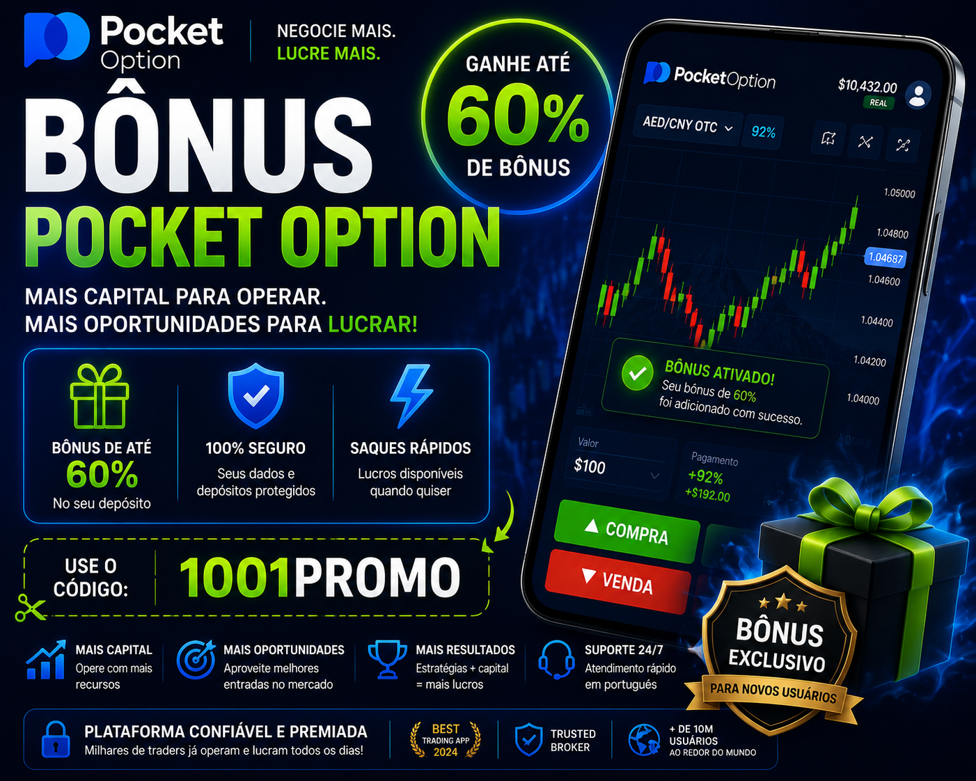 Bônus Pocket Option