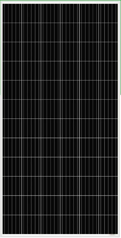 Campo de paneles solares Amerisolar al atardecer