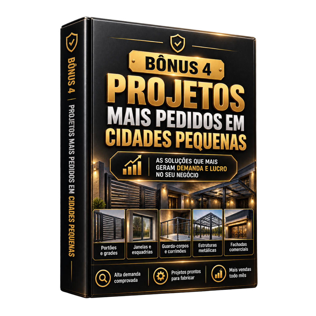 BÔNUS 4 — Projetos Mais Pedidos em Cidades Pequenas